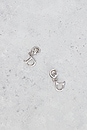 view 2 of 5 Dior CD Clip-On Earrings in Silver