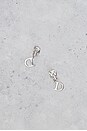 view 3 of 5 Dior CD Clip-On Earrings in Silver