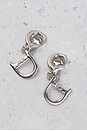 view 4 of 5 Dior CD Clip-On Earrings in Silver