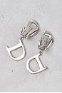 view 5 of 5 Dior CD Clip-On Earrings in Silver