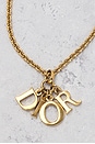 view 3 of 6 Dior Logo Necklace in Gold
