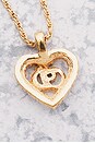 view 4 of 6 Dior Rhinestone Heart Necklace in Gold