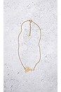 view 2 of 5 Dior Cursive Logo Necklace in Gold