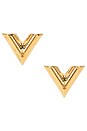 view 1 of 6 Louis Vuitton Essential V Earrings in Gold
