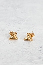 view 5 of 6 Louis Vuitton Essential V Earrings in Gold