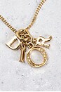 view 4 of 8 Dior Logo Necklace in Gold