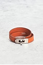 view 4 of 7 Hermes Kelly Double Tour Bracelet in Orange