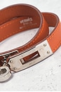 view 5 of 7 Hermes Kelly Double Tour Bracelet in Orange