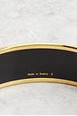 view 5 of 7 Hermes Enamel Printed Horse And Chariot Bangle in Gold
