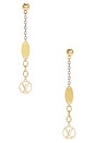 view 1 of 5 Louis Vuitton Logomania Earrings in Gold