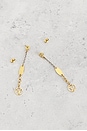 view 3 of 5 Louis Vuitton Logomania Earrings in Gold