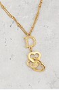 view 3 of 6 Dior Rhinestone Heart Necklace in Gold