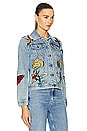 view 2 of 6 Gucci Embroidered Denim Jacket in Blue