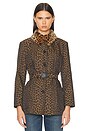 view 1 of 5 Fendi Leopard Jacket in Brown