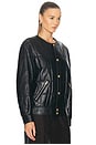 view 2 of 4 Celine Lambskin Leather Jacket in Black