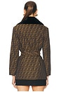 view 3 of 4 MANTEAU FENDI in Brown