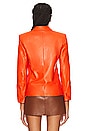 view 3 of 4 Hermes Leather Blazer in Red