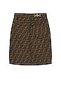 view 2 of 2 Fendi Zucca Skirt in Brown