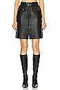 view 1 of 4 Gucci Lamb Leather Skirt in Black