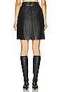 view 3 of 4 Gucci Lamb Leather Skirt in Black