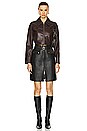 view 4 of 4 Gucci Lamb Leather Skirt in Black