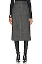 view 1 of 5 Fendi Zucca Pleated Long Skirt in Grey