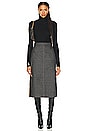 view 4 of 5 Fendi Zucca Pleated Long Skirt in Grey