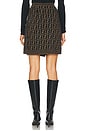 view 4 of 6 Fendi Zucca Skirt in Brown