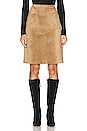 view 1 of 4 Gucci Suede Skirt in Brown