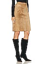 view 2 of 4 Gucci Suede Skirt in Brown