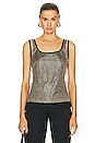 view 1 of 4 Fendi Zucca Tank Top in Brown
