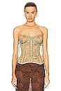 view 1 of 4 Dolce & Gabbana Corset Top in Gold