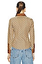 view 3 of 4 Gucci Tom Ford GG Monogram Button Down Shirt in Beige