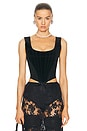 view 1 of 4 Vivienne Westwood Vintage 1990s Velvet Bustier Top in Black