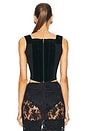 view 3 of 4 Vivienne Westwood Vintage 1990s Velvet Bustier Top in Black