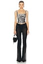 view 4 of 4 Roberto Cavalli Corset Top in Grey