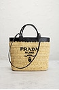 view 2 of 9 Prada Raffia Tote Bag in Neutral