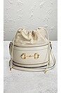 view 2 of 10 Gucci Horsebit 1955 Bucket Bag in White