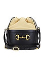 view 1 of 10 Gucci Horsebit 1955 Leather Bucket Bag in Black