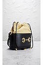view 4 of 10 Gucci Horsebit 1955 Leather Bucket Bag in Black
