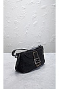 view 4 of 9 Fendi Zucchino Baguette Shoulder Bag in Black