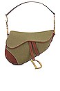 view 1 of 9 Dior Canvas Saddle Bag in Green