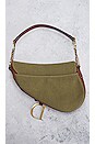 view 3 of 9 Dior Canvas Saddle Bag in Green