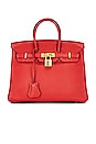 view 1 of 10 Hermes Birkin 25 Togo Bag in Red