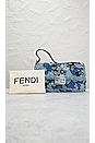 view 10 of 10 Fendi Denim Flowers Baguette Bag in Blue
