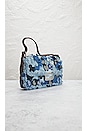 view 4 of 10 Fendi Denim Flowers Baguette Bag in Blue