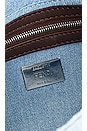 view 5 of 10 Fendi Denim Flowers Baguette Bag in Blue