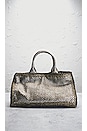 view 3 of 10 Prada Metallic Woven Madras Tote Bag in Bronze