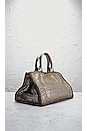 view 4 of 10 Prada Metallic Woven Madras Tote Bag in Bronze