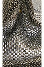view 8 of 10 Prada Metallic Woven Madras Tote Bag in Bronze
